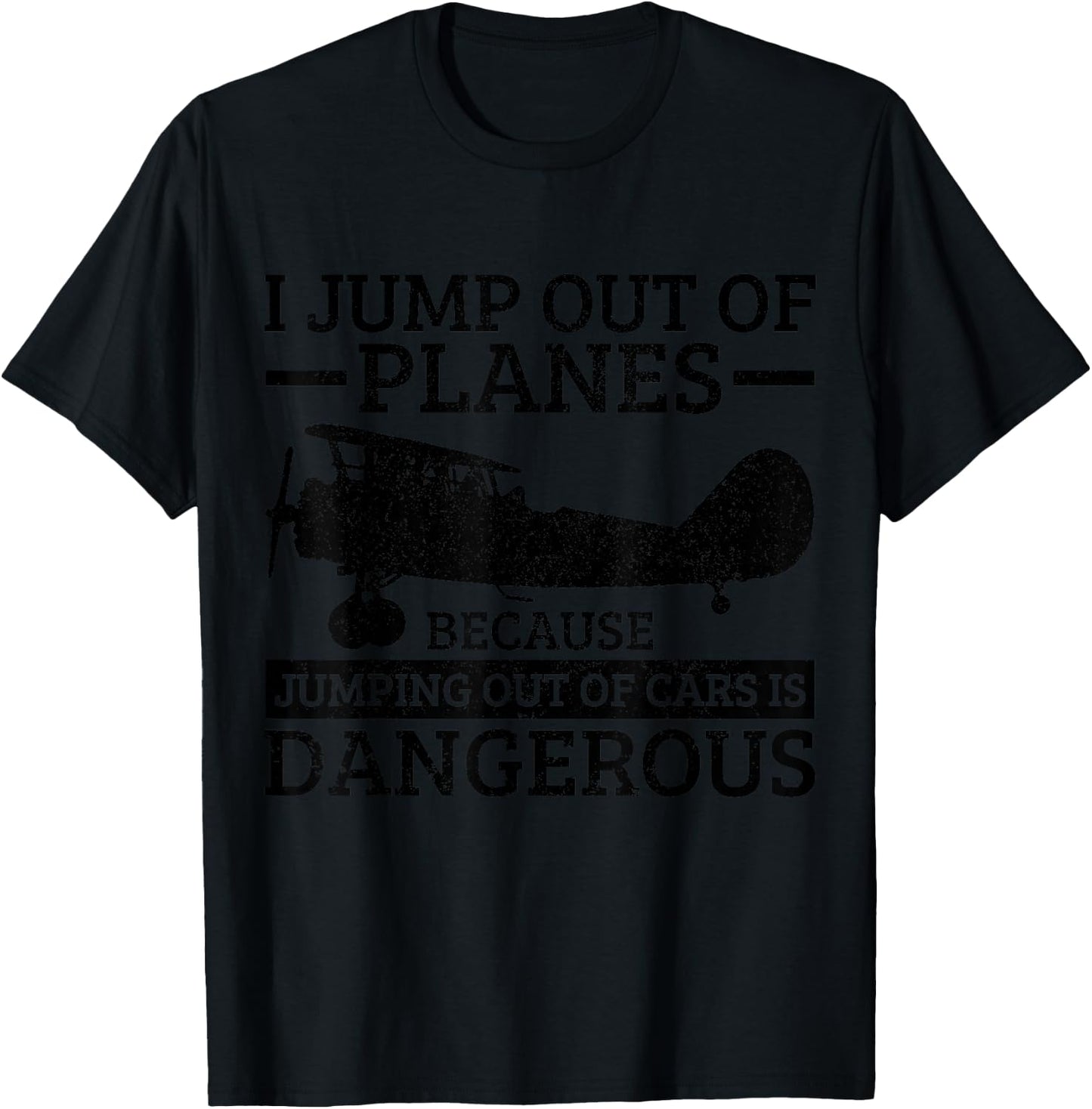 Skydiving Parachute Gift T-Shirt - T-Shirt | Black