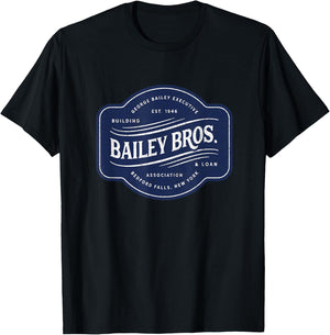 Bailey Brothers Building and Loan. Classic. George Bailey T-Shirt - T-Shirt | Black