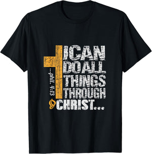 I can do all things through Christ T-Shirt - T-Shirt | Black