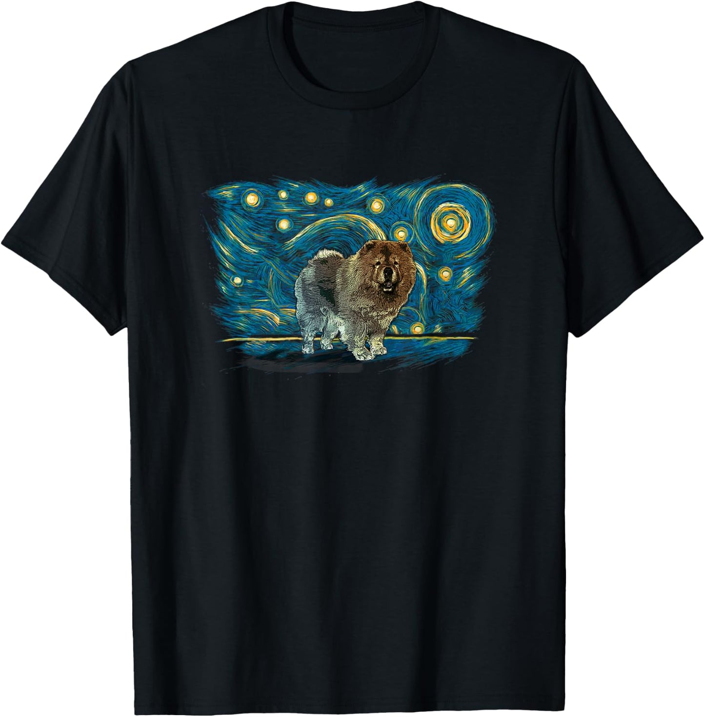 Retro Vintage Style Chow Chow T-Shirt - T-Shirt | Black