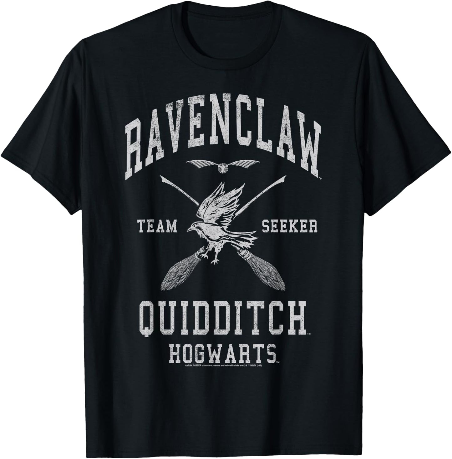 Harry Potter Ravenclaw Team Seeker Hogwarts Quidditch,Short Sleeve T-Shirt - T-Shirt | Black