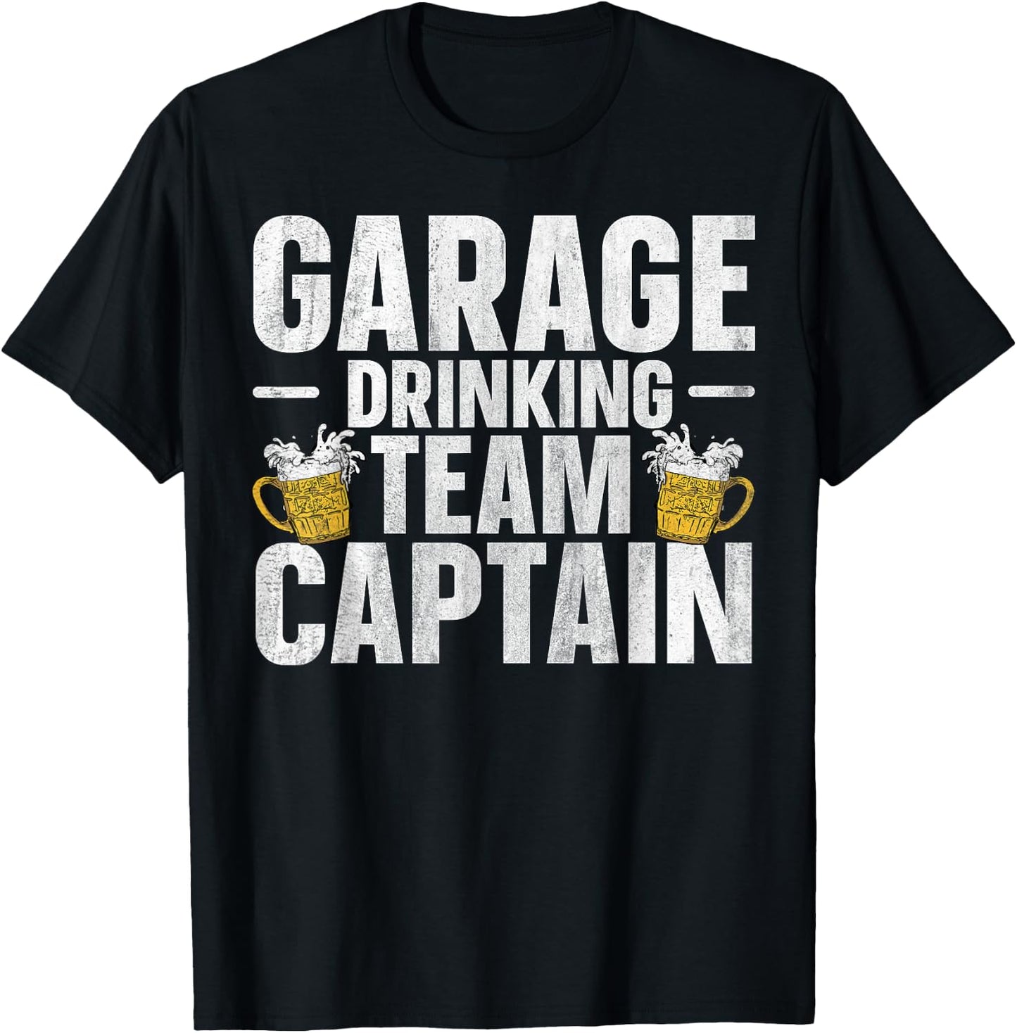 Garage Drinking Team Captain T-Shirt - T-Shirt | Black