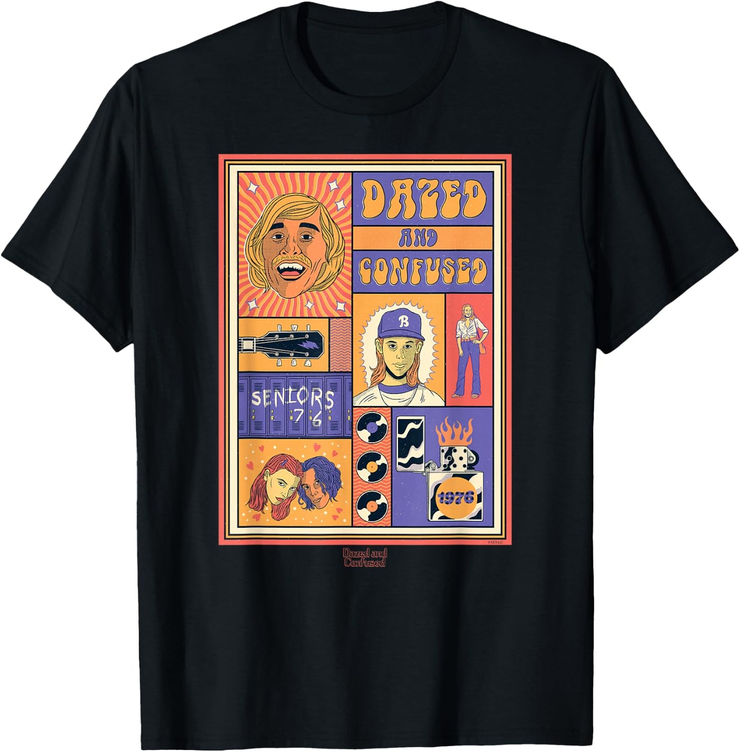 Dazed and Confused Seniors 76 T-Shirt - T-Shirt | Black