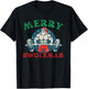 Merry Swolemas Funny bodybuilding Santa Christmas lift gym T-Shirt - T-Shirt | Black