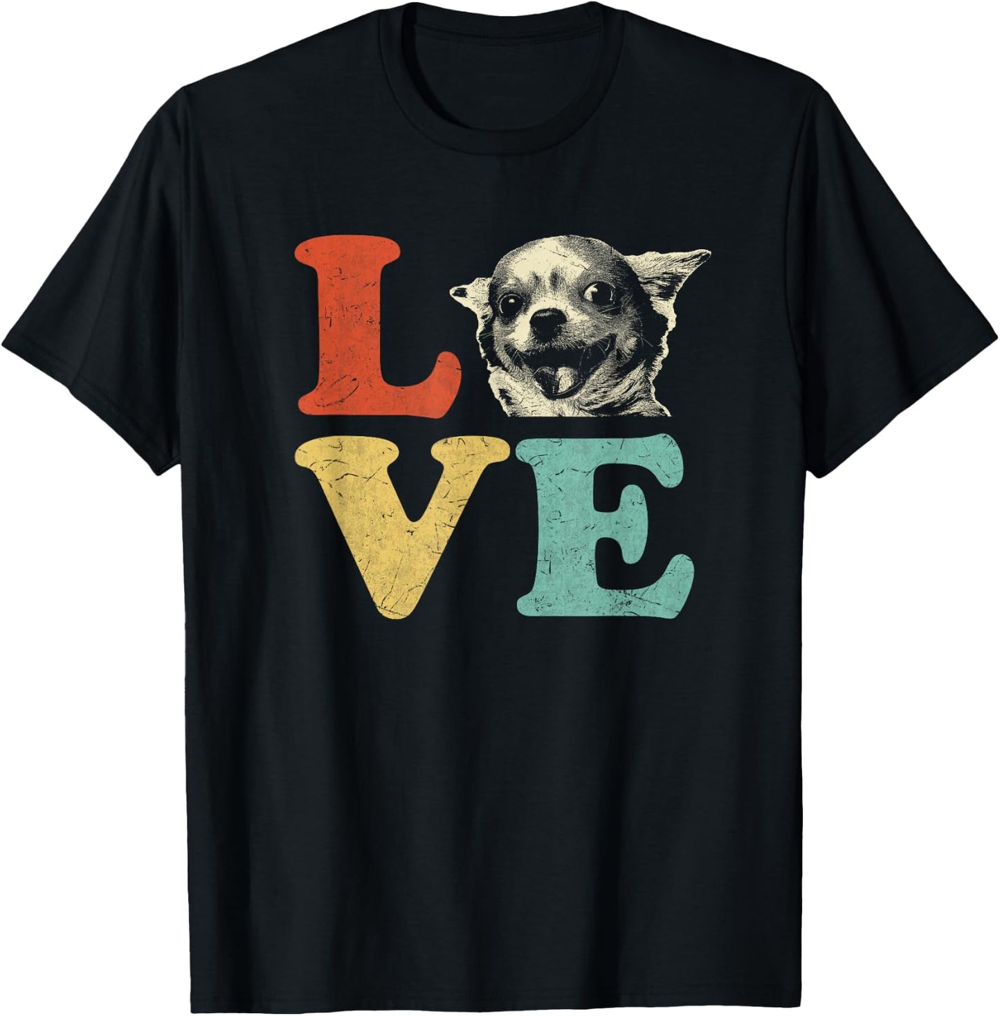 I Love My Chihuahua Dog Lovers Men Women Girls Kids T-Shirt - T-Shirt | Black