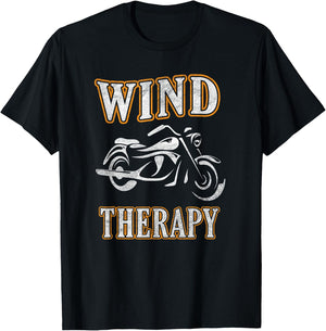 Wind Therapy - Great for motorcycle riding T-Shirt - T-Shirt | Black