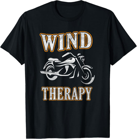 Wind Therapy - Great for motorcycle riding T-Shirt - T-Shirt | Black