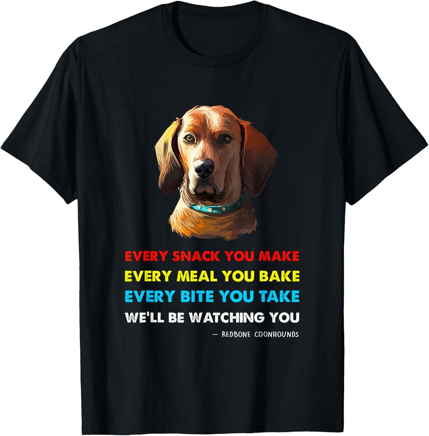Red Bone Coonhound Dog Shirt | Red Bone Coonhound T-Shirt - T-Shirt | Black