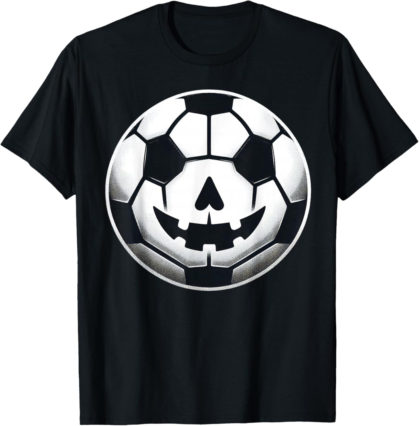 Boys Halloween Jack O Lantern Soccer Player Coach Pitcher T-Shirt - T-Shirt | Black