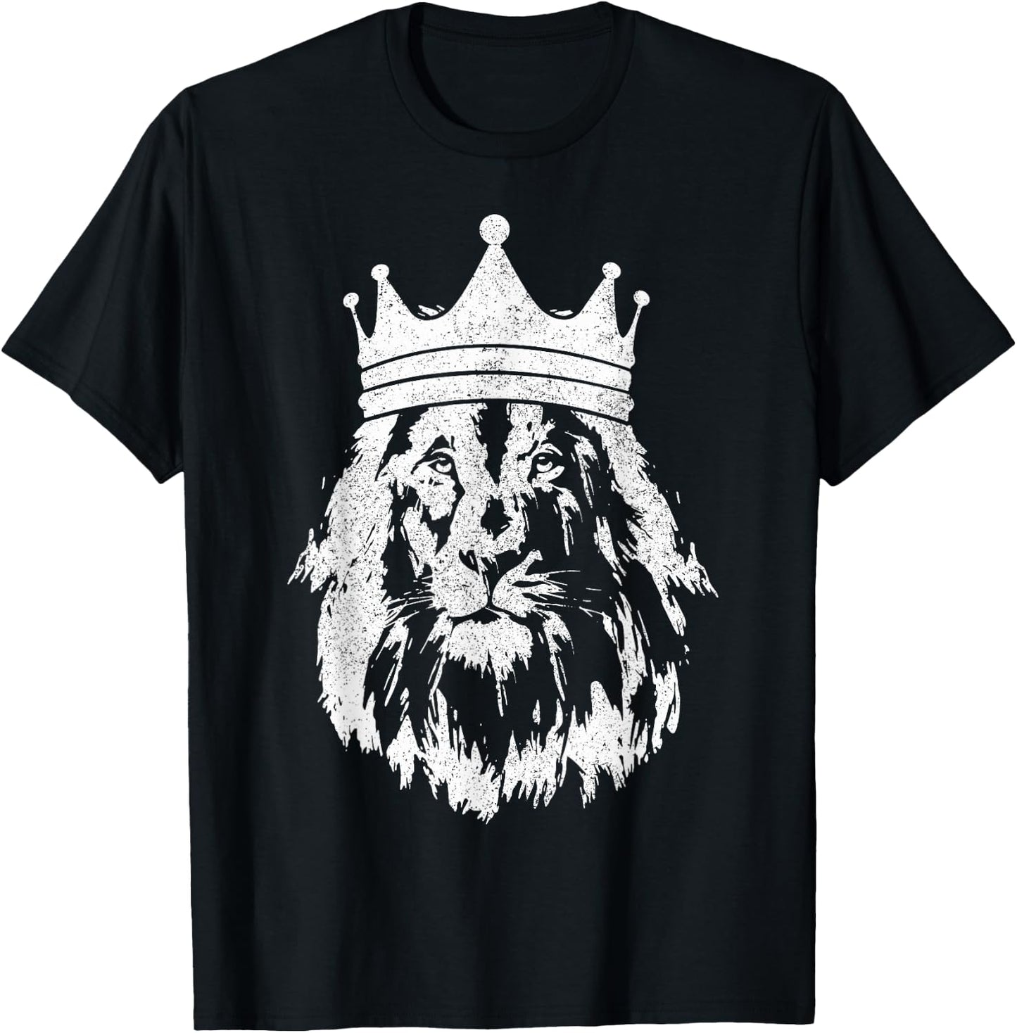Lion Of Judah Crown Ethiopian Hebrew Israelite Rastafari T-Shirt - T-Shirt | Black