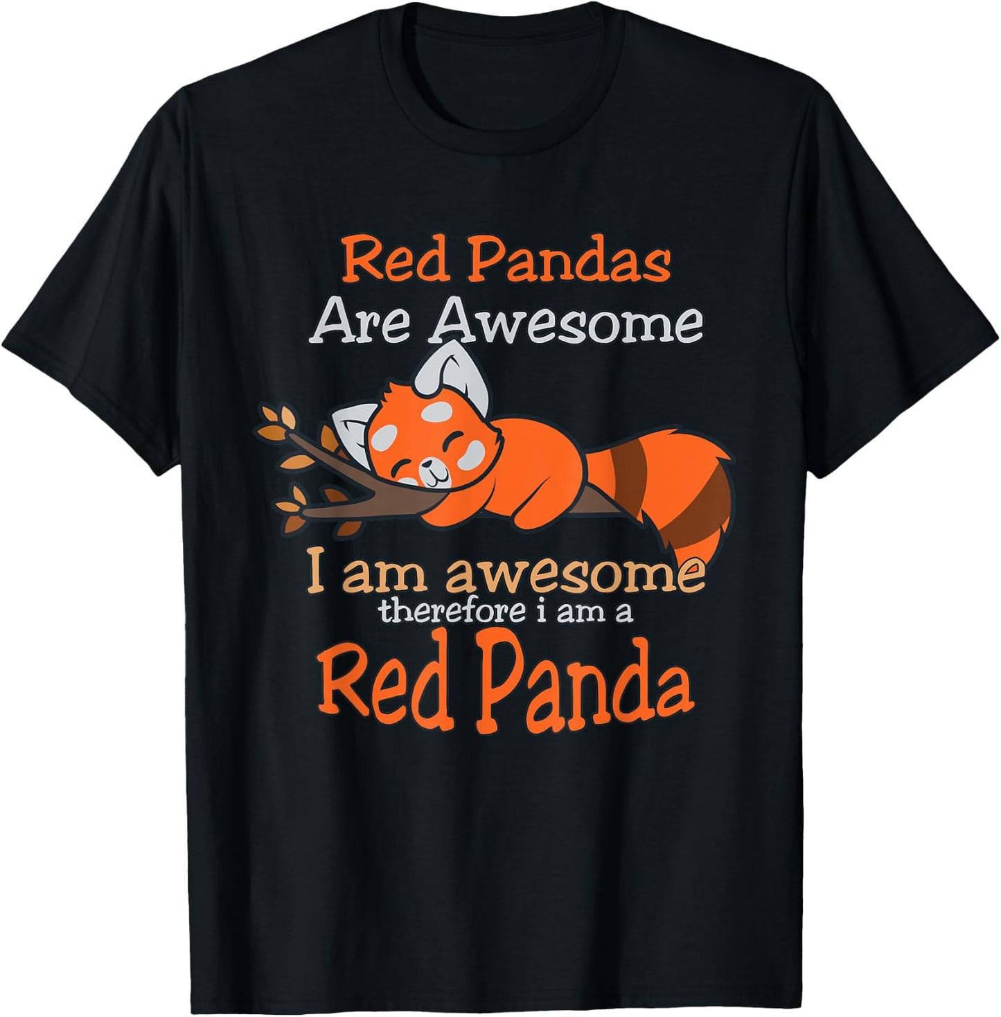 Red Panda Men Women Red Panda Lover Gift Red Panda T-Shirt - T-Shirt | Black
