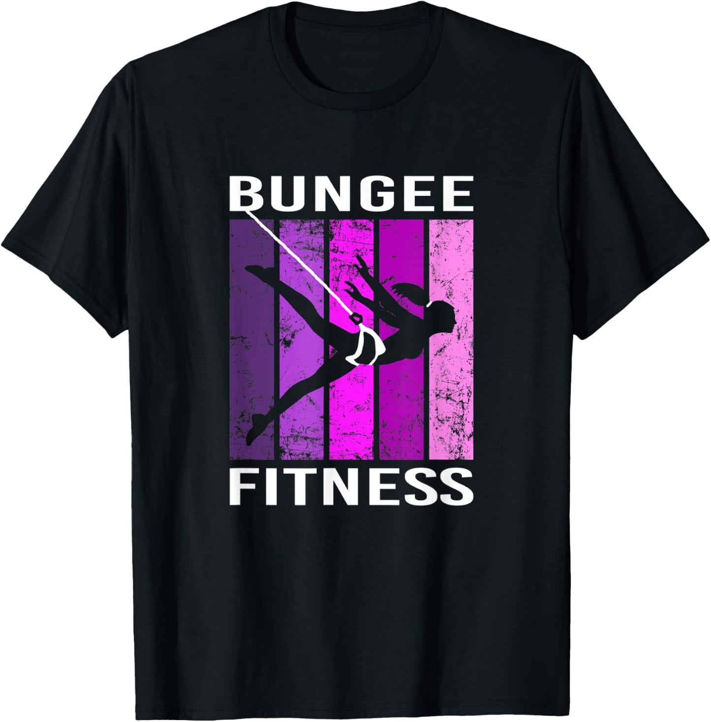 Bungee Fitness Equipment Set Fly Sling Workout T-Shirt - T-Shirt | Black