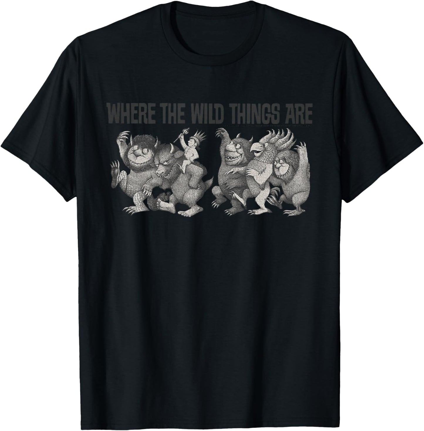 Kids Where The Wild Things Are Max Parade Title T-Shirt - T-Shirt | Black