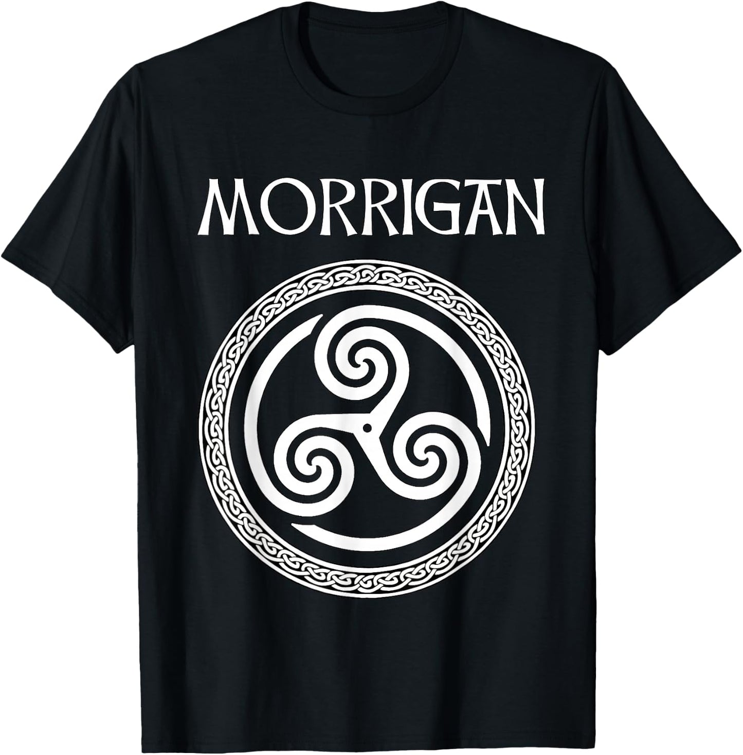 Morrigan Celtic Goddess of Witchcraft, Magic and Death T-Shirt - T-Shirt | Black