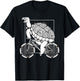 Turtle Cycling Bicycle Bicycling Riding Biking Tortoise T-Shirt - T-Shirt | Black