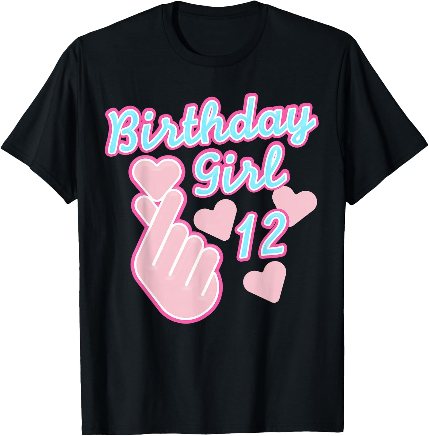 K-Pop Birthday Girl 12 T-Shirt - T-Shirt | Black