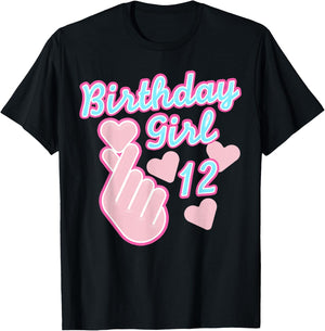 K-Pop Birthday Girl 12 T-Shirt - T-Shirt | Black