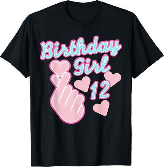 K-Pop Birthday Girl 12 T-Shirt - T-Shirt | Black