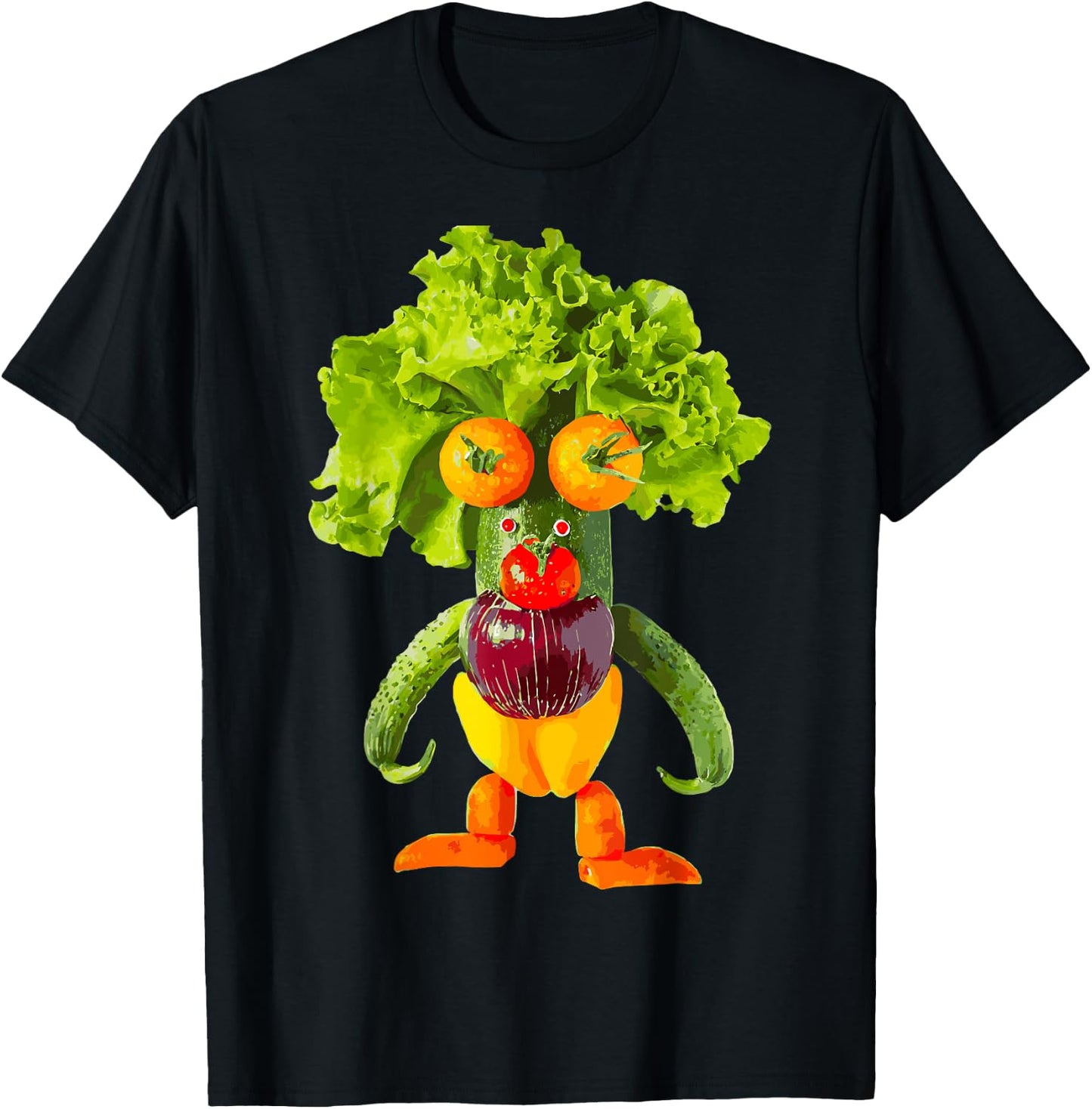 Vegetables, Monster T-Shirt - T-Shirt | Black