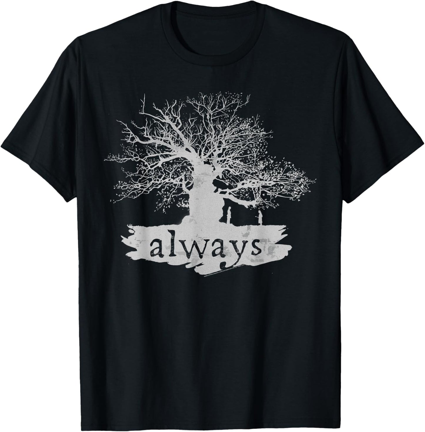 Harry Potter Always Tree Silhouette C1 Small T-Shirt - T-Shirt | Black