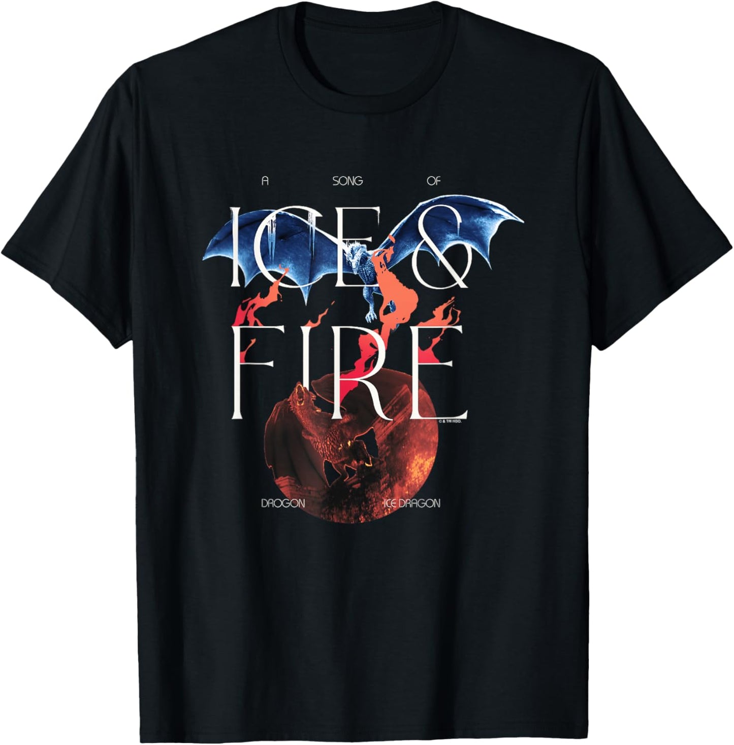 Game Of Thrones A Song Of Ice & Fire Prophecy Big Chest Logo T-Shirt - T-Shirt | Black