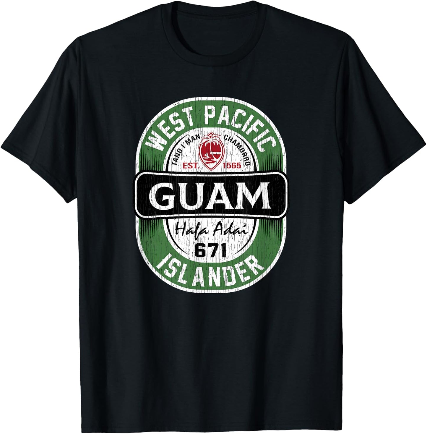 Hafa Adai - Vintage Guam T-Shirt - T-Shirt | Black