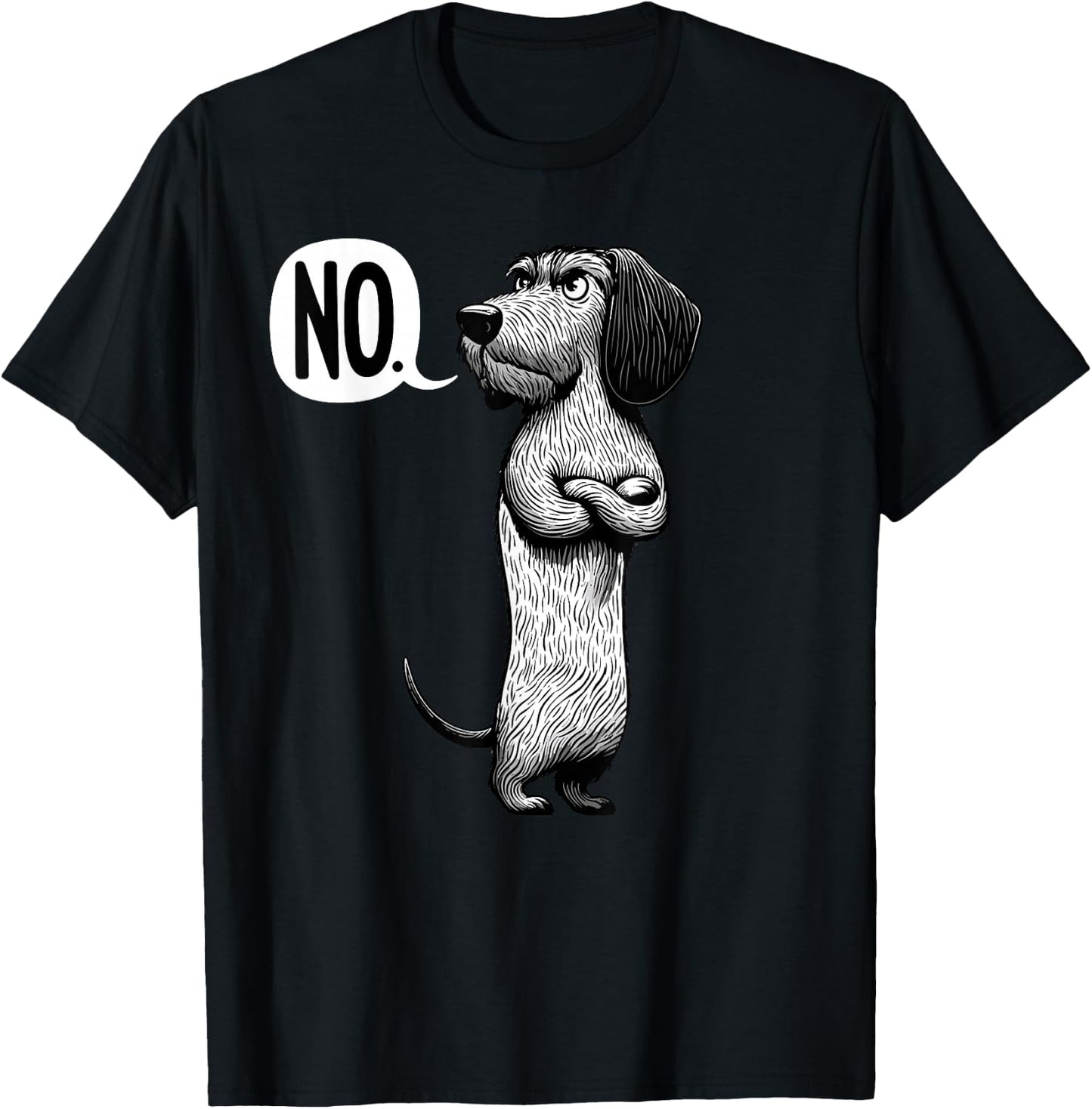 Wire-Haired Dachshund Dog Men Women Kids T-Shirt - T-Shirt | Black