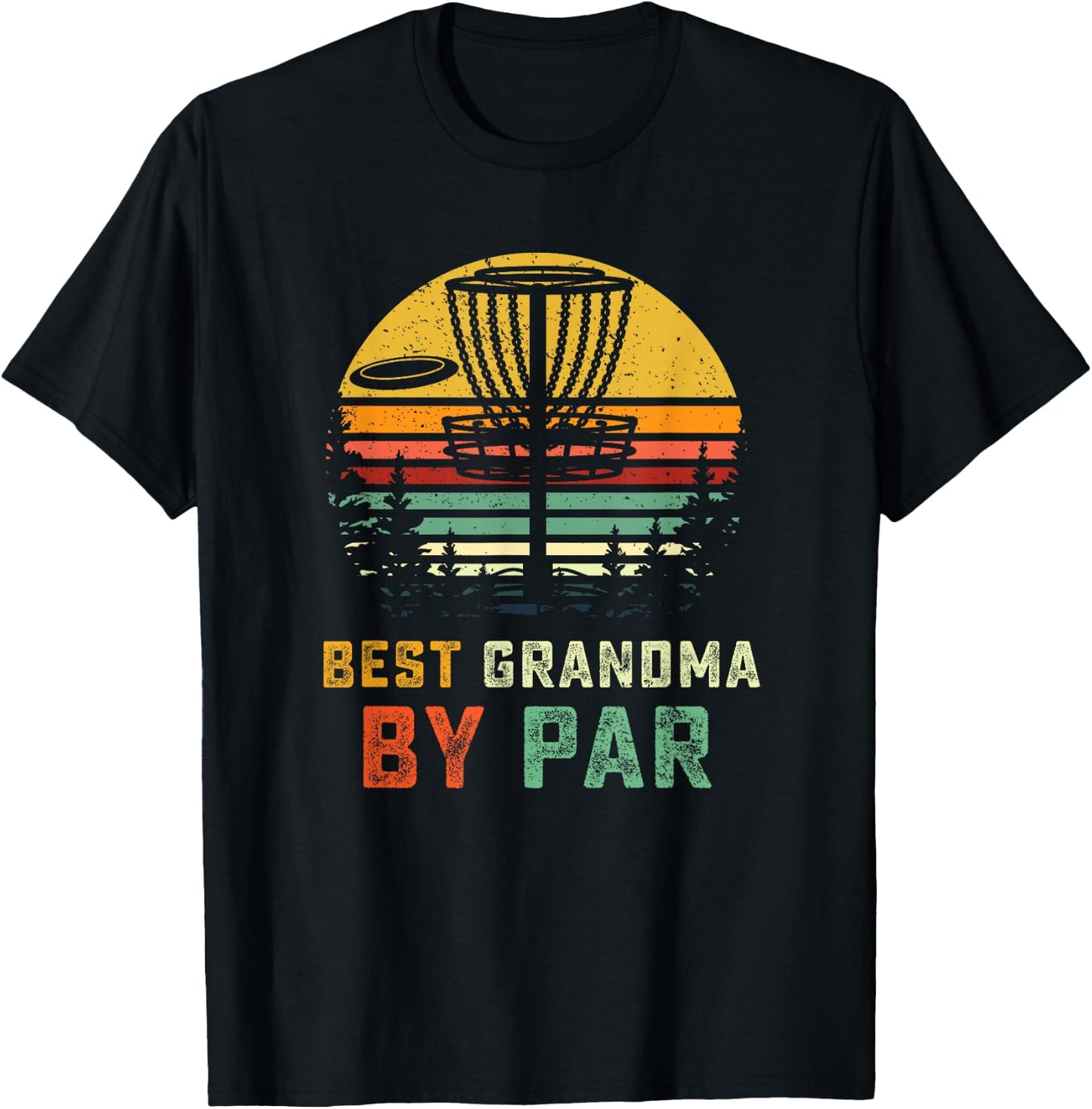 Best Grandma Disc Golf Gift Grandmother Frisbees Disk Golfer T-Shirt - T-Shirt | Black