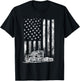 Truck Driver American Flag Trucker Vintage Men Women Gift Small T-Shirt - T-Shirt | Black