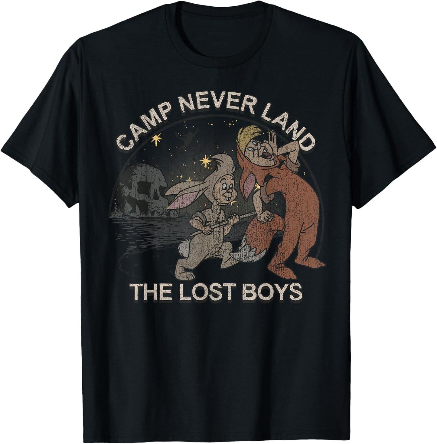 Disney Peter Pan Camp Never Land The Lost Boys T-Shirt - T-Shirt | Black