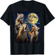 Squirrel Howling At Moon T-Shirt - T-Shirt | Black