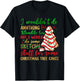 Groovy Retro I'd Do Sketchy Stuff for Christmas Tree Cakes T-Shirt - T-Shirt | Black