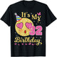 Heart Eye Face And Butterfly Star It's My 32 Birthday Happy T-Shirt - T-Shirt | Black