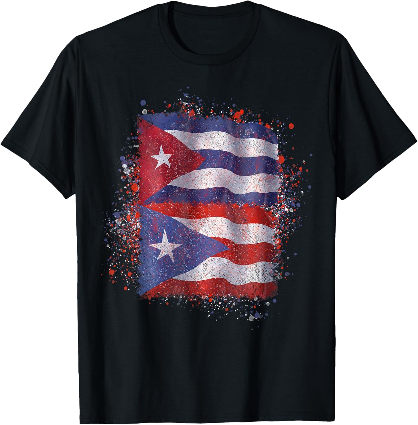 Puerto Rican Cuban Love T-Shirt - T-Shirt | Black