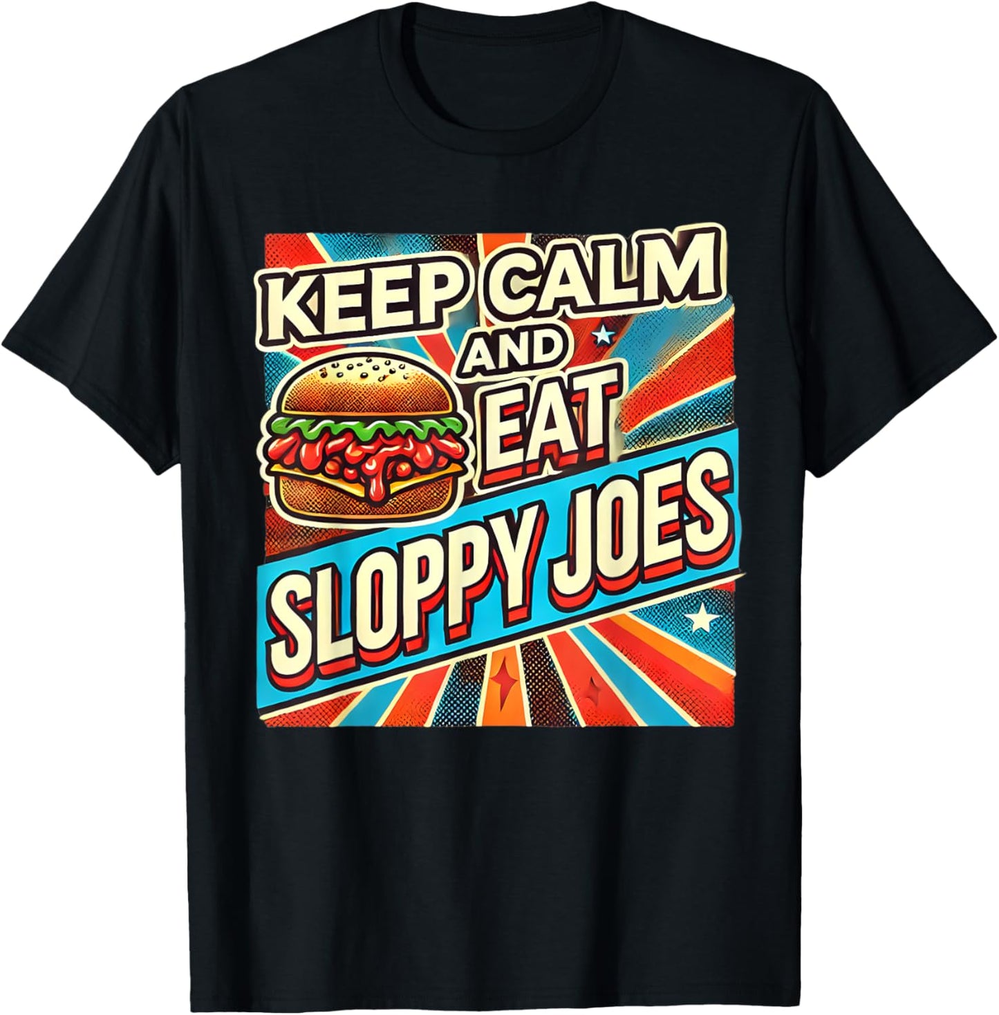 Funny Sloppy Joe Enthusiast | Retro Vintage Sloppy Joe T-Shirt - T-Shirt | Black