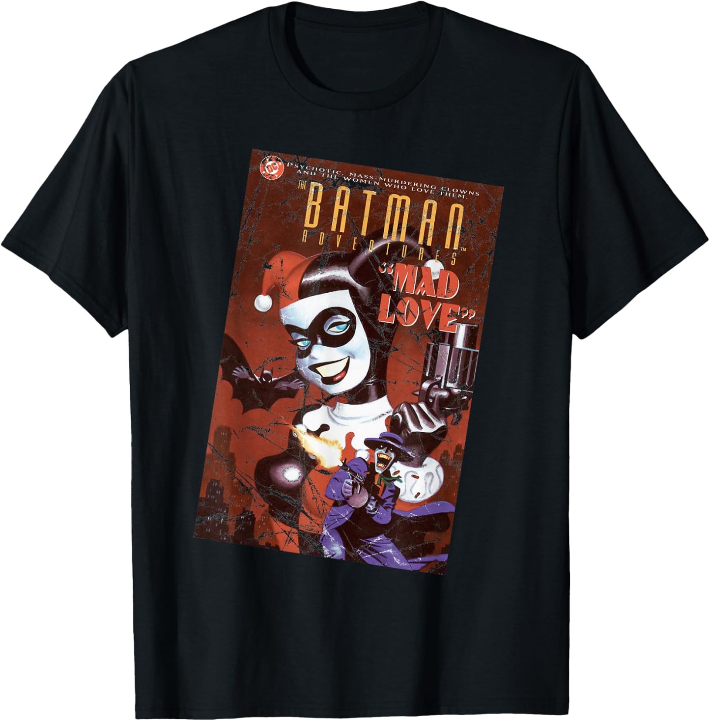 DC Harley Quinn Cover Mad Love T-Shirt - T-Shirt | Black