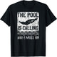 Swimming Swimmer Swim The Pool Is Calling Vintage T-Shirt - T-Shirt | Black