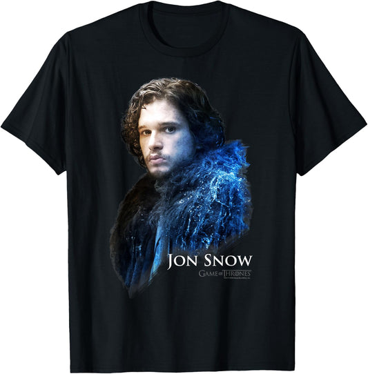Game Of Thrones Jon Snow Portrait T-Shirt - T-Shirt | Black