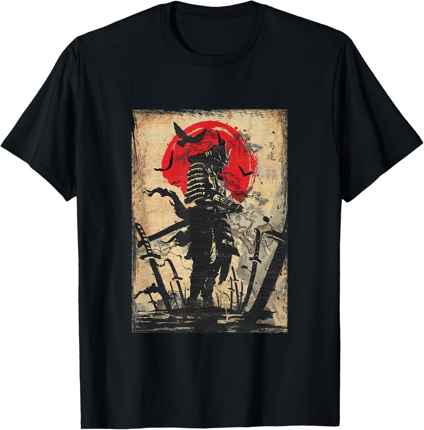 Samurai Warrior Bushido Code Japanese Swordsmen T-Shirt - T-Shirt | Black