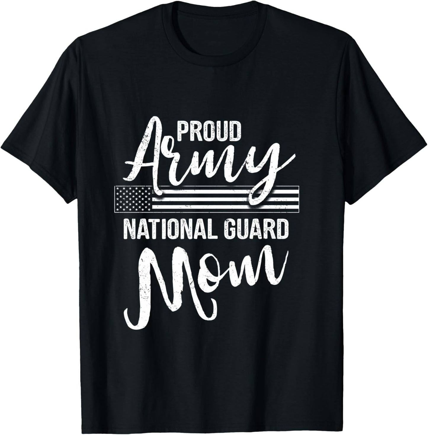 Military Mom - Army Gifts - Proud Army National Guard Mom T-Shirt - T-Shirt | Black