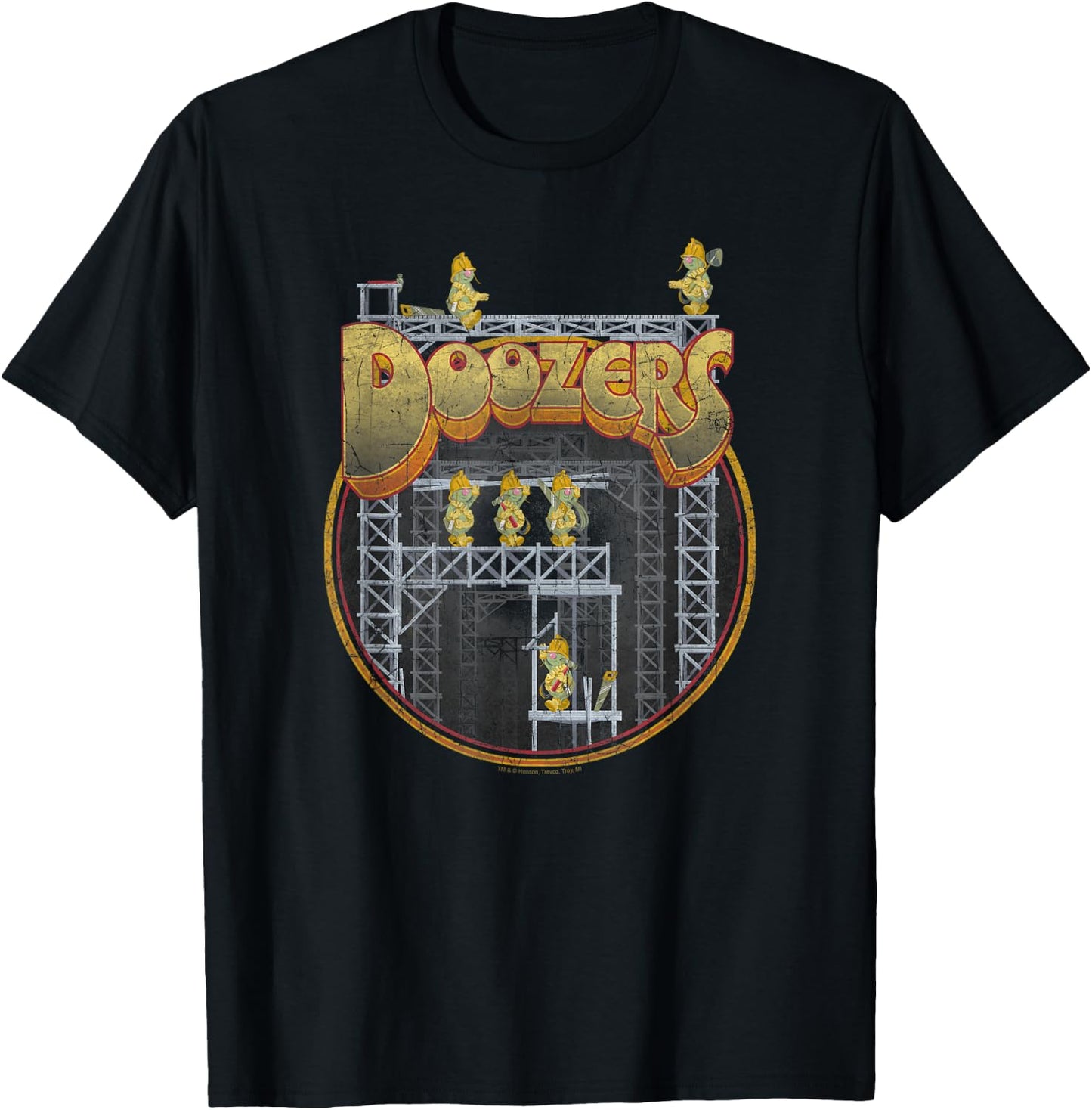 Fraggle Rock Doozers Construction T-Shirt - T-Shirt | Black