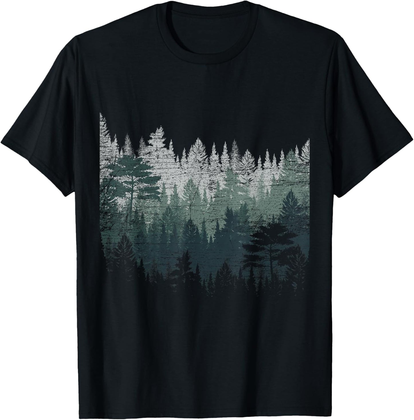 Night Nature Wildlife Trees Outdoor Forest Small T-Shirt - T-Shirt | Black