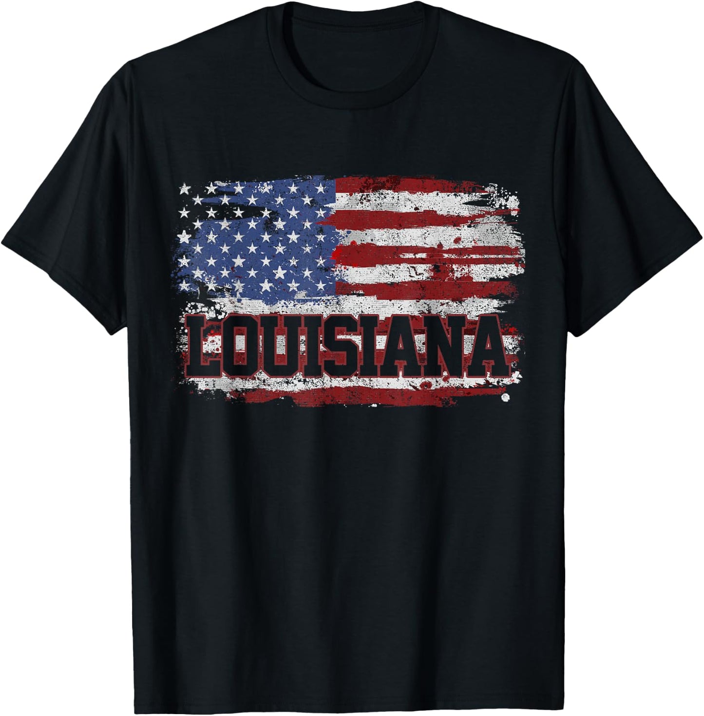Louisiana Vintage T-Shirt - T-Shirt | Black