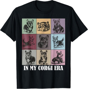 funny Corgi Mom Quote In My Corgi Era Cool Dog Lovers Women T-Shirt - T-Shirt | Black