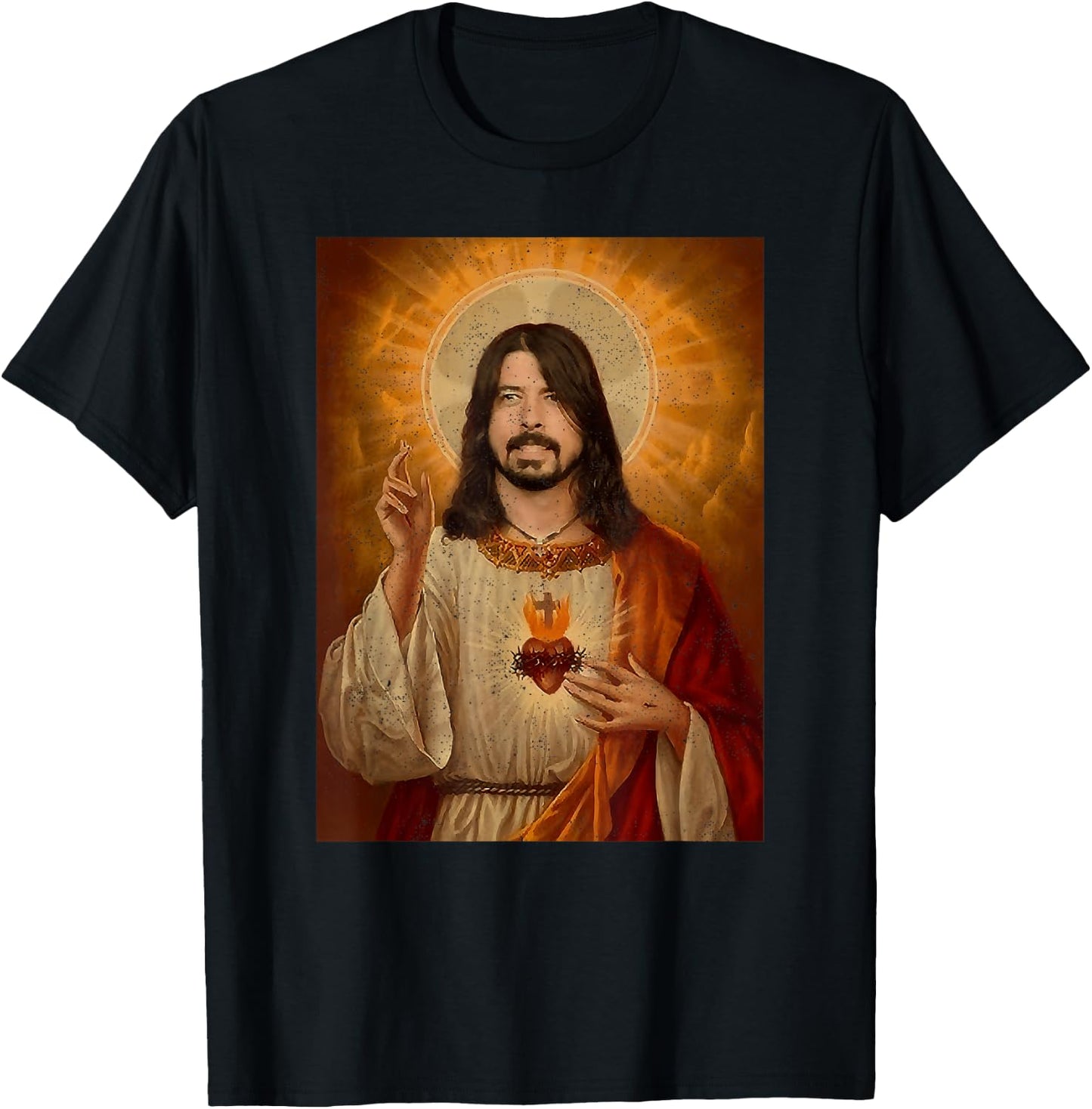 Dave Vintage Jesus The Saviour, Christ Meme T-Shirt - T-Shirt | Black