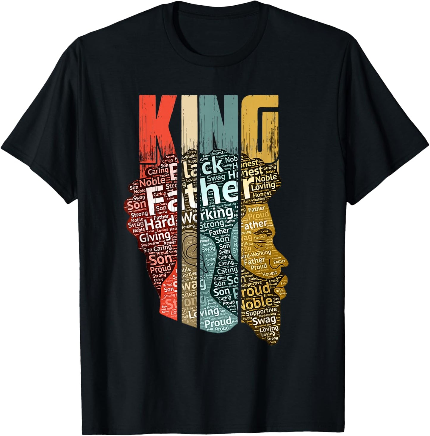 Strong Black King t Shirt African American Natural Afro T-Shirt - T-Shirt | Black