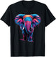 Elephant Colorful Pop Art Elephant Lovers T-Shirt - T-Shirt | Black