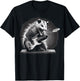Opossum Playing Guitar Rock and Roll Rock Star Men Women Kid T-Shirt - T-Shirt | Black