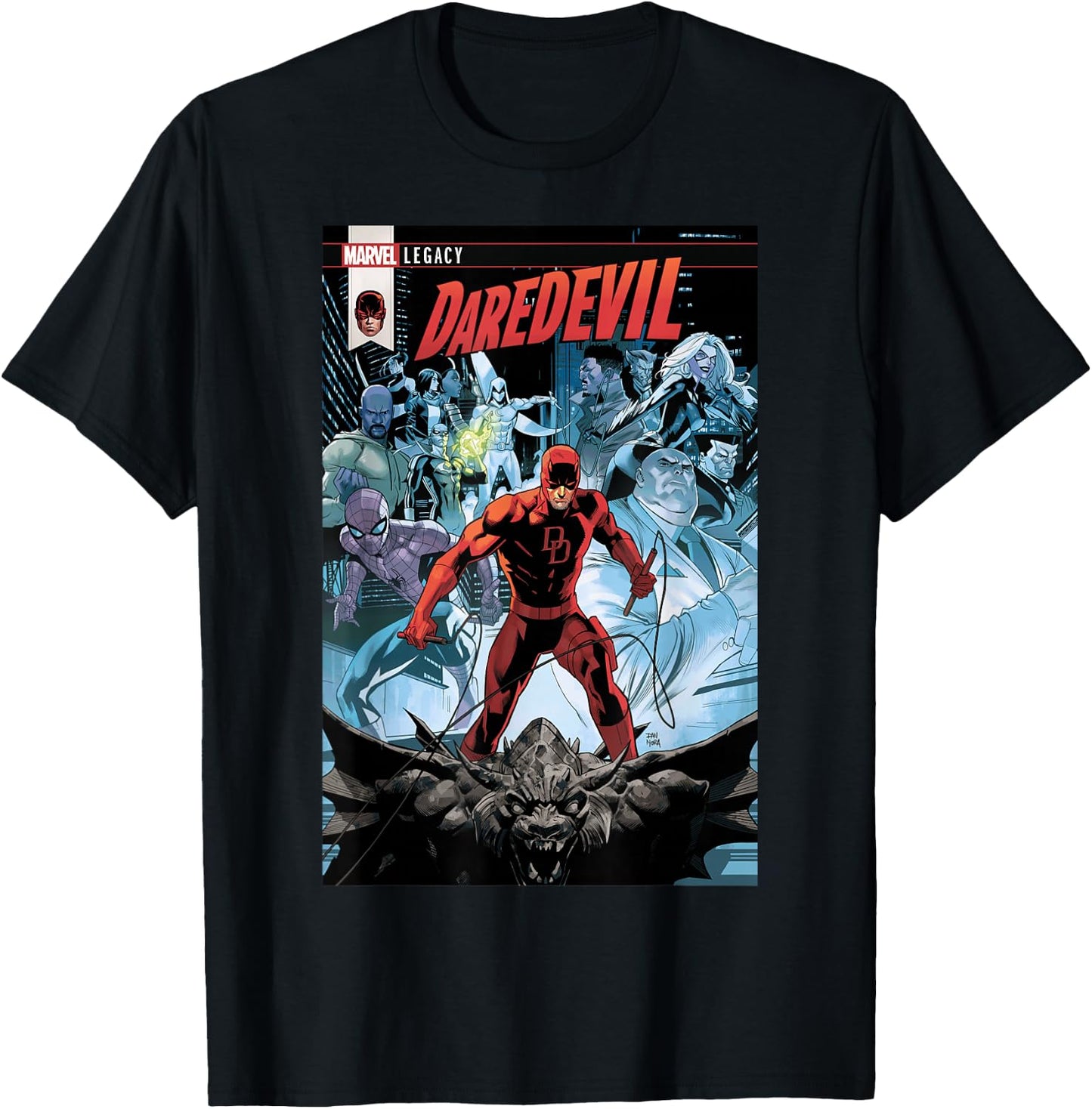 Marvel Daredevil Legacy Comic Cover Small T-Shirt - T-Shirt | Black