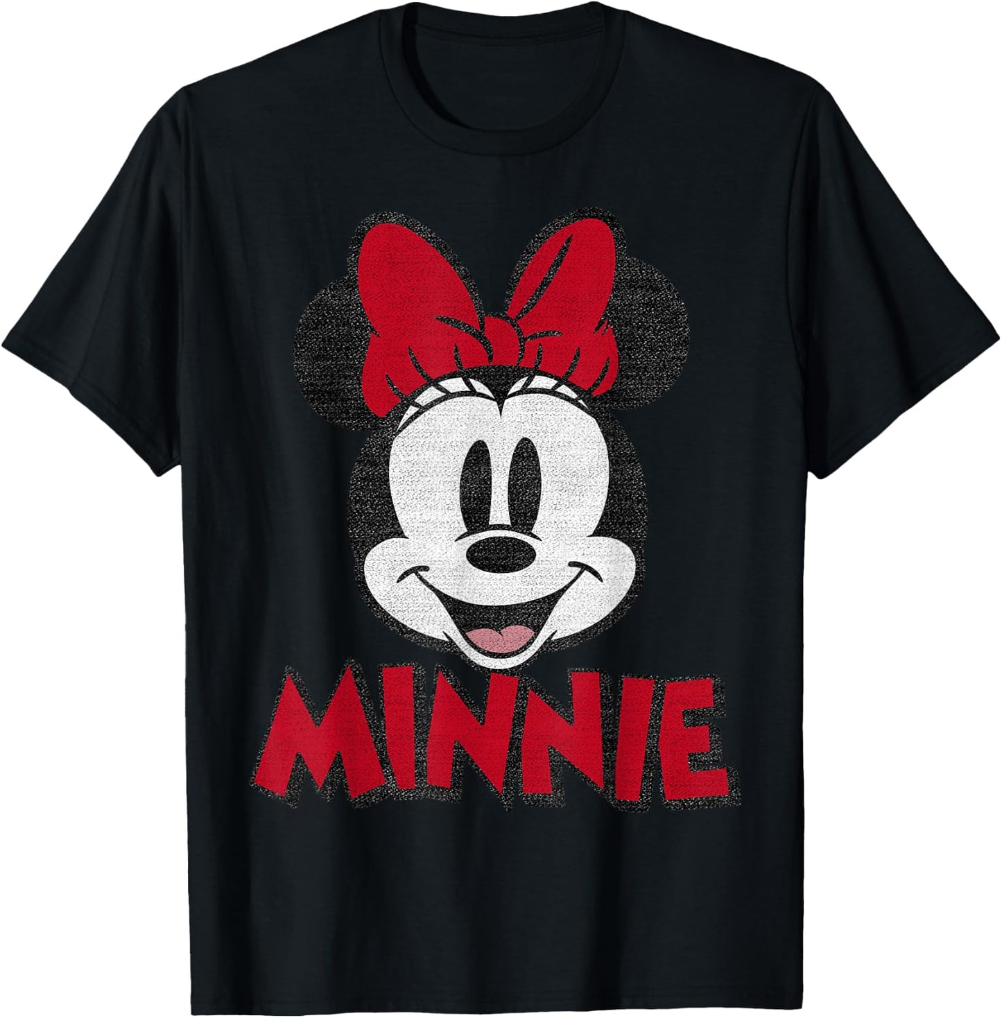 Disney Mickey And Friends Minnie Mouse Classic Portrait Short Sleeve T-Shirt - T-Shirt | Black